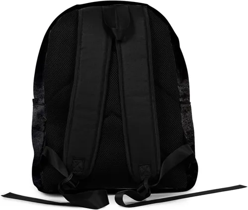 Vista 2 de BINGTIESHA Peso Pluma 3D Mochila para músicos Bolsa de mezclilla Unisex Oxford Tela Viaje Harajuku Bolsa Moda Tendencia, Hl11334, Casual