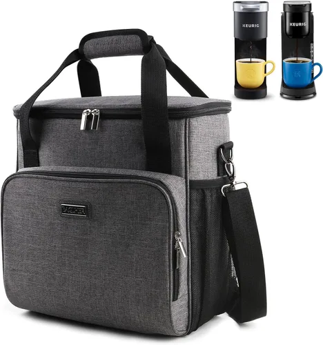 Vista 12 de BAGLHER Funda de mezclador de cocina resistente para batidoras de 4.5 a 5 cuartos de galón, funda de transporte 2 en 1 de hombro y mano con Gris