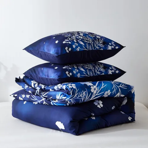 Vista 8 de Cupocupa Juego de funda de edredón de tamaño individual, diseño floral bohemio, juego de funda de edredón para cama de tamaño individual, ropa