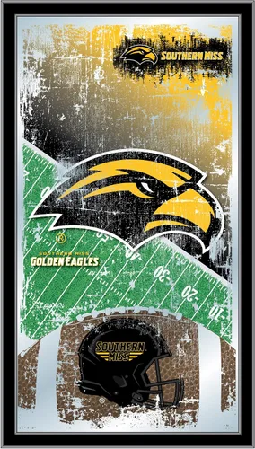 Vista 54 de Espejo de fútbol Appalachian State de 15" x 26" por Holland Bar Stool Company Appalachian State University