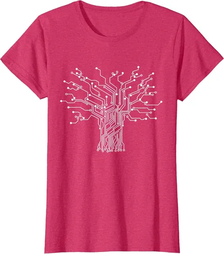 Vista 35 de Electronics Technician Binary Tree - Electrical Engineer T-Shirt Asphalt Grey