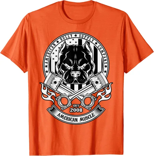 Vista 46 de American Muscle - Camiseta de cabeza dura Pit Bull American Bully, Negro, S
