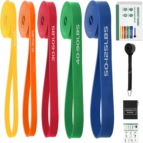 Vista 9 de Resistance Bands,Exercise Bands,Workout Bands,Resistance Bands Set for Legs,Pull Up Bands,Stretch Bands for Exercise,Muscle Training, Physical