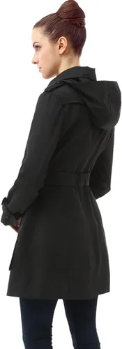 Vista 3 de BGSD Leah - Gabardina impermeable con capucha para mujer