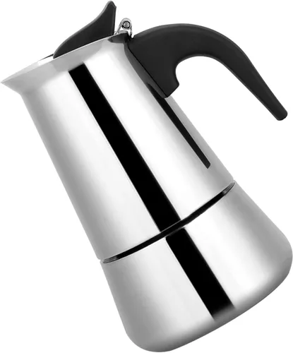 Vista 6 de Pilipane Cafetera portátil para cafetera, cafetera de acero inoxidable, cafetera para gran familia, hogar, oficina, campamento, funciona con estufa