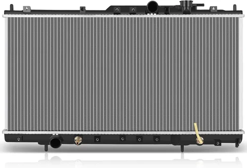 Vista 27 de SCITOO Conjunto de radiador de aluminio refrigerante del motor para 1986-1994 para Nissan D21 2.4L 3.0L 1987 para Nissan para Pathfinder 2.4L