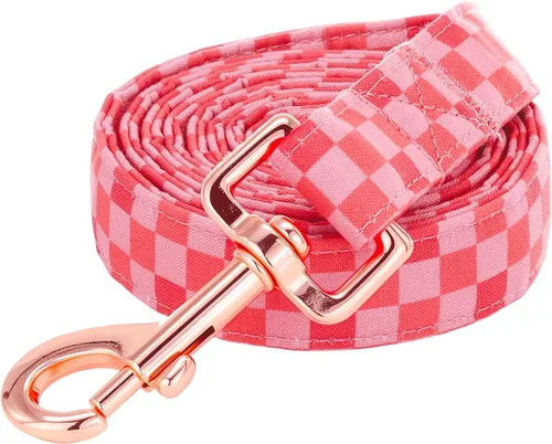 Vista 6 de Lionheart Glory Correa rosa para perro con mango suave y cómodo, duradera para perros pequeños, medianos y grandes