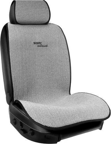 Vista 11 de IsoTowel Funda para Asiento Delantero de Automóvil - Protector de Asiento de Automóvil de Microfibra Absorbe Sudor - Secado Rápido Antideslizante