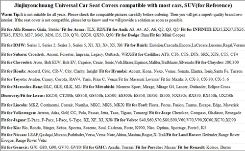 Vista 4 de Skysep - Juego completo universal de 5 asientos rodeados de coche color sólido impermeable fundas de asiento de coche protector ajustable extraíble