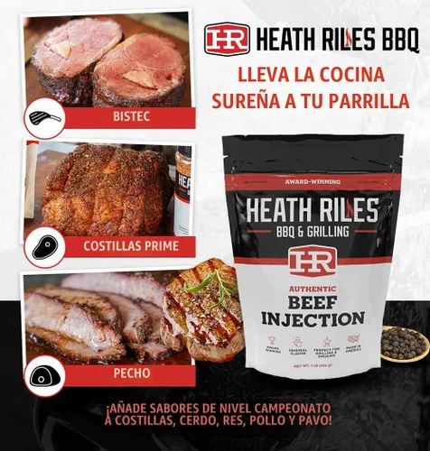 Vista 4 de Inyección de carne de vacuno, inyector de carne Heath Riles, galardonado inyector de carne de vacuno, fabricado en los Estados Unidos