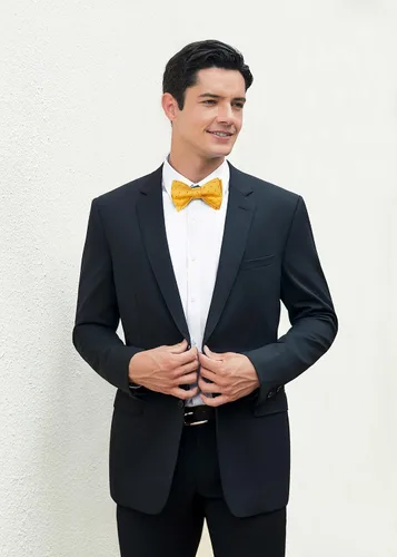 Vista 140 de HISDERN Pajaritas para hombre, diseño de lunares, corbatín y bolsillo cuadrado, clásico, esmoquin de negocios, boda, pajaritas, pañuelo