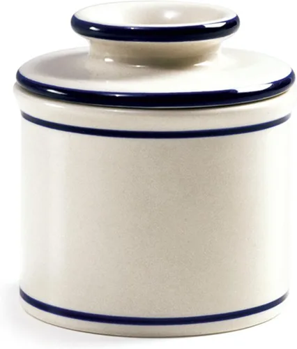 Vista 7 de Norpro – Mantequera de cerámica, Vajilla, 4" x 3.5", Azul
