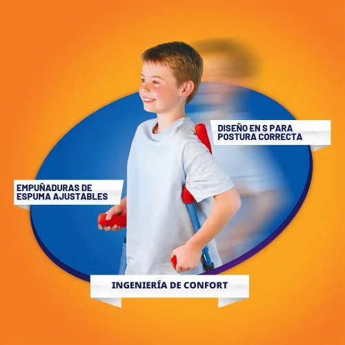 Vista 4 de Zancos de acero Walkaroo de Air Kicks con diseño ergonómico para un fácil equilibrio al andar Azul