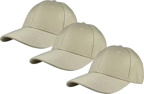 Vista 50 de Gelante - Gorra lisa de béisbol ajustable con correa trasera (3 unidades)