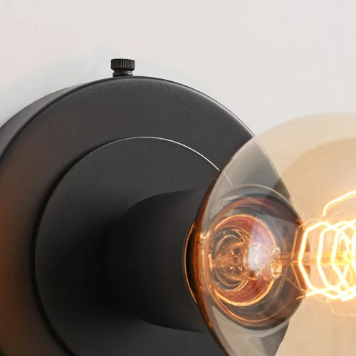 Vista 3 de BRIGHTTIA Luna Uno - Aplique de pared de 1 luz, accesorio industrial moderno de mediados de siglo para pared y techo, lámpara minimalista para baño