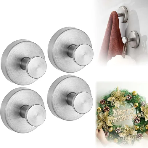 Vista 10 de Ganchos de ventosa para coronas en vidrio, ganchos de ducha mejorados sin taladro para ducha, gancho de ventosa de acero inoxidable impermeable