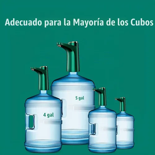 Vista 2 de Bomba de agua para botella de 5 galones Dispensador de agua portátil con carga USB (Amarillo)