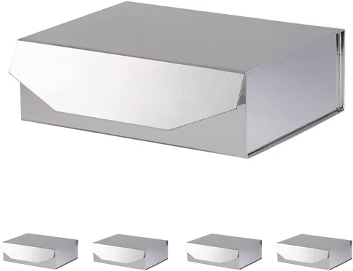 Vista 48 de 1 paquete de caja de regalo negra con tapas, pequeña de 12 x 8 x 2.7 pulgadas, cajas de regalo para ropa, cajas de regalo para camisas con cinta