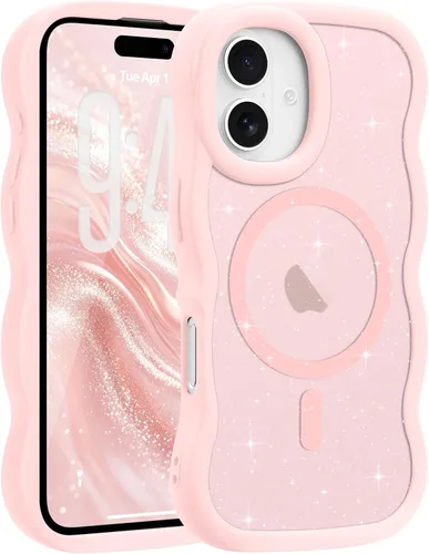 Vista 35 de Pepmune - Funda para iPhone 12 Pro Max con marco ondulado y estructura rígida, color mate claro, cubierta trasera unisex, compatible con Magsafe