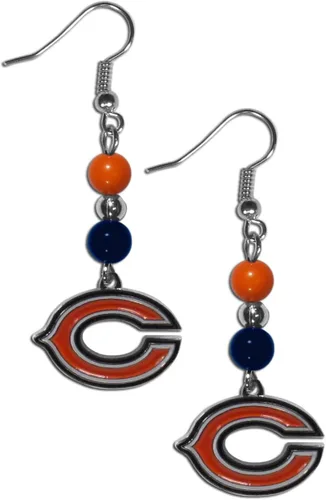Vista 21 de Aretes colgantes con cuentas de abanico de la NFL