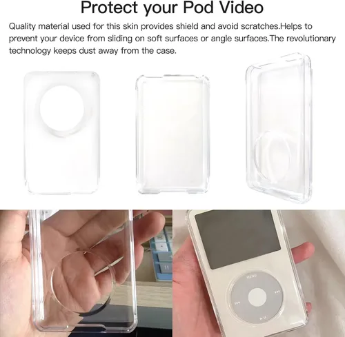 Vista 9 de Cubierta rígida protectora a prueba de golpes transparente para iPod Classic 80 GB 120 GB 160 GB
