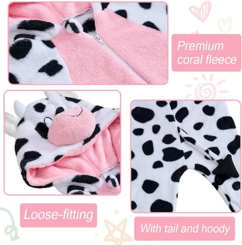 Vista 2 de Pijama unisex de animal para adultos, para Halloween, cosplay, mujeres, niñas, hombres y niños, ropa de dormir para el hogar
