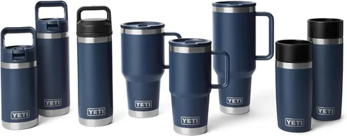 Vista 8 de YETI Rambler - Taza de viaje de 20 onzas con tapa abatible con popote, acero inoxidable, aislada al vacío, a prueba de fugas, apta para portavasos