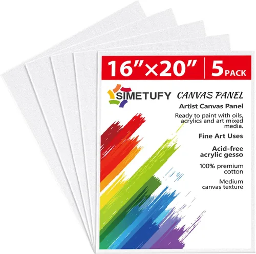 Vista 17 de Simetufy Paquete de 12 Tableros de Lienzo Pequeños para Pintura de 4 x 6 pulgadas - Paneles de Mini Lienzo de 100% Algodón sin Ácidos Imprimados