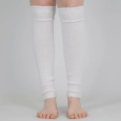Vista 2 de MySocks Calentadores de piernas extra suaves y elegantes para invierno de los años 80, para fiesta, baile, neón, largos calentadores de piernas