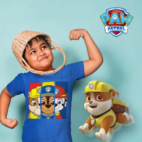 Vista 6 de Camiseta gráfica de Paw Patrol (conjuntos) Marshall Chase Rubble Rocky Skye Everest Zuma Outfit Tee para niños pequeños de cumpleaños a niños
