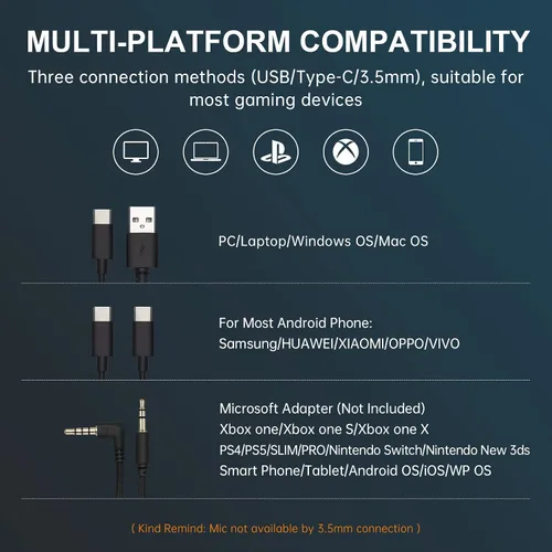 Vista 3 de Edifier Hecate GX - Auriculares para juegos de alta resolución para PS4PS5PCSwitchXbox Gamepad - USBType-C0.138 in Auriculares con cable