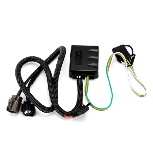 Vista 4 de WeiSen - Arnés de cableado de remolque plano de 4 vías personalizado Plug & Play, conector de cableado de 4 vías compatible con Hyundai Santa Fe GLS