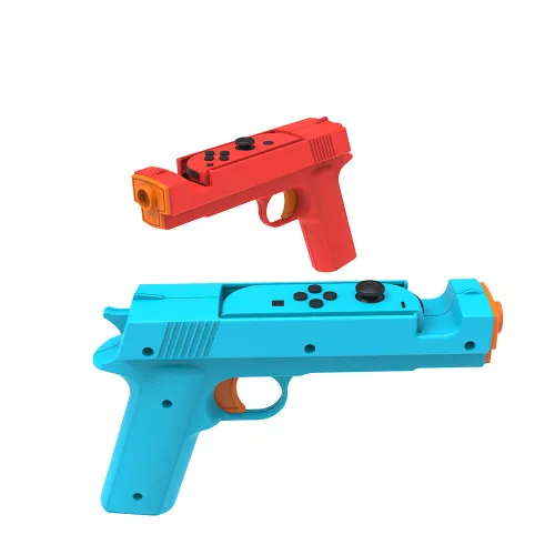 Vista 5 de 2 PCS Switch Game Gun Grip for Nintendo NS OLED,Shooting Games Controller Gamepad Joypad,Video Games Console Accessories