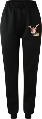 Vista 3 de DUOWEI Conjunto de pantalones casuales de talla grande para mujer, pantalones casuales con estampado degradado, pantalones deportivos casuales