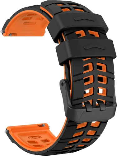Vista 11 de OVERSTEP Correa de silicona de 0.866 in compatible con Garmin Vivoactive 4, Venu 2, Forerunner 265, 255, Samsung Gear S3 Frontire, Galaxy Watch
