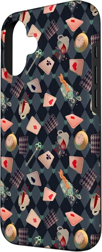 Vista 2 de Funda de regalo para iPhone 16 con diseño de cuento de hadas de Alicia en el país de las maravillas