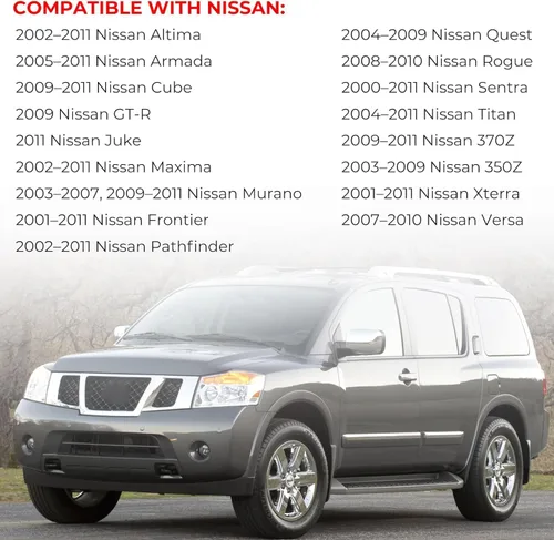 Vista 2 de Tapa de combustible Reemplazo para Nissan, 2001-2011 Frontier, 2000-2011 Sentra, 2002-2011 Altima, 2005-2011 Armada, 2001-2011 Xterra, Maxima