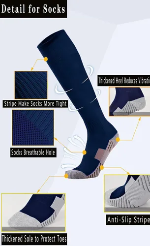 Vista 4 de Cinturón de béisbolsóftbol para niños, jóvenes, hombres, mujeres y adultos (2 pares de calcetines y cinturón) con 2 pares de calcetines de béisbol