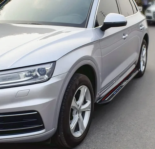Vista 5 de Estribos - Barras de paso para Audi Q8 2019 2020 pedales laterales de aluminio negro