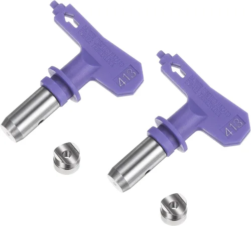Vista 75 de uxcell 2 puntas de pulverización reversibles para pulverizador sin aire, 109 puntas de boquilla de pulverización de pintura, piezas de máquina