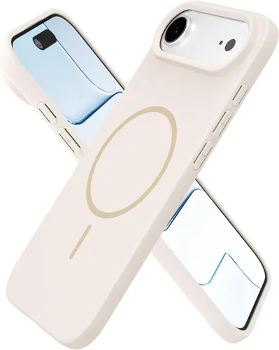 Vista 141 de Oakxco Funda de Silicona Mag Safe para iPhone 12 Pro Max, Funda Magnética Delgada y Fina Compatible con Carga Inalámbrica MagSafe, Bonita Funda