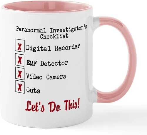 Vista 9 de CafePress Paranormal Investigator's Checklist - Taza de café de cerámica de 11 oz (11.0 fl oz)