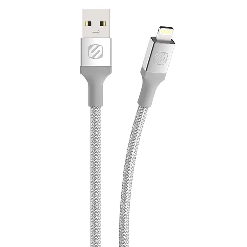 Vista 7 de Scosche HDi3B10WT-SP Strikeline MFI Certified Lightning Charge & Sync Cable de alta resistencia de 10 pies, color blanco