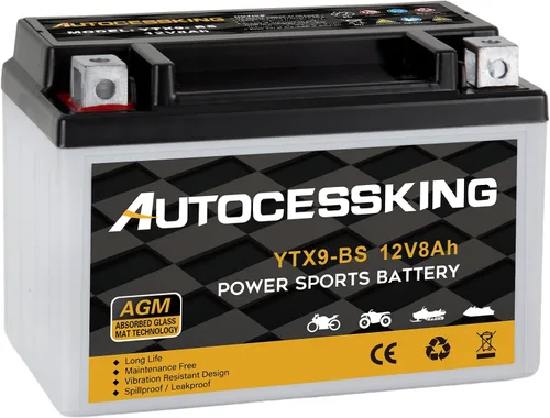 Vista 18 de Autocessking YTX4L-BS - Batería de motocicleta de 12V 3Ah recargable, libre de mantenimiento, sellada AGM, batería de reemplazo para Powersport, ATV