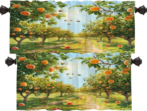 Vista 63 de Shrahala Cortinas republicanas de elefante americano para ventanas de cocina, paneles de cortina de ventana de poliéster multicapa con rayas rojas