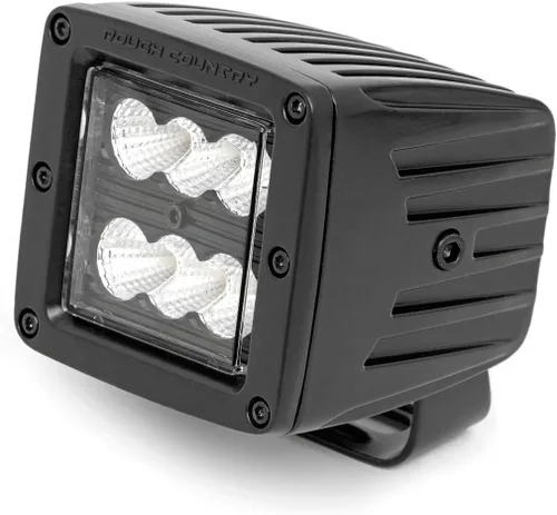Vista 3 de Rough Country 2" Barra de luces CREE LED cuadradas de la Serie Negra Inundación - 70133BL