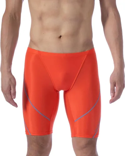 Vista 2 de MY KILOMETRE Traje de baño Jammer sólido de natación Jammers Endurance Long Racing Training Traje de baño