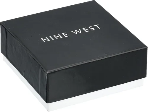 Vista 3 de Nine West Women's Stretch Bangle Bracelet, Layered Stackable Fashion Jewelry for Everyday and Dress Wear Paquete de 2 - Tri Tone