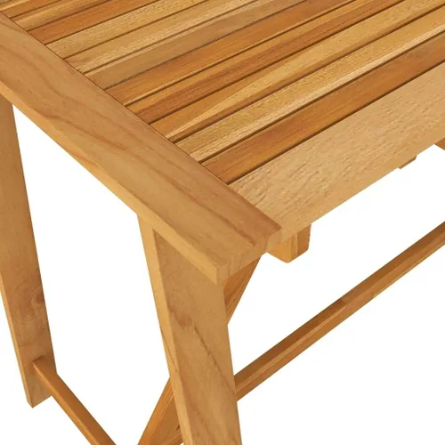 Vista 7 de Ensemble de Bar de Jardin Gris Anthracite 7 Pièces con primos, Mesa y Tabourets Haute Pour Terrasse, Balcón, Extérieur - Design Moderne en Bois