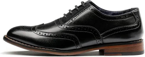 Vista 2 de Bruno Marc Boys Prince-K2 Classic Oxfords Wingtip Dress Shoes